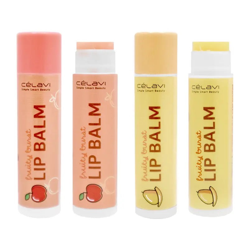 Duo de baumes à lèvres à la mangue et à la pomme.