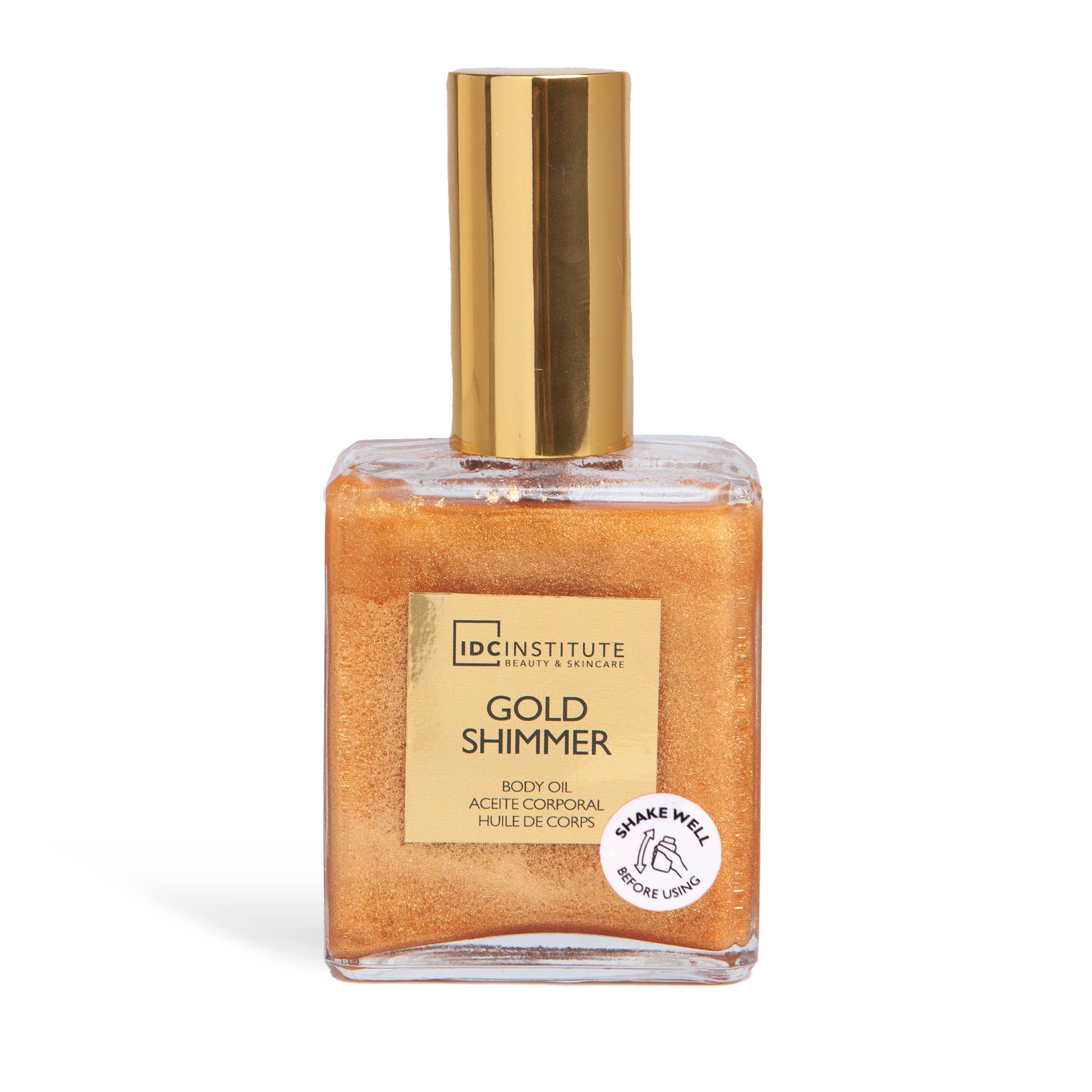 Huile corporelle scintillante