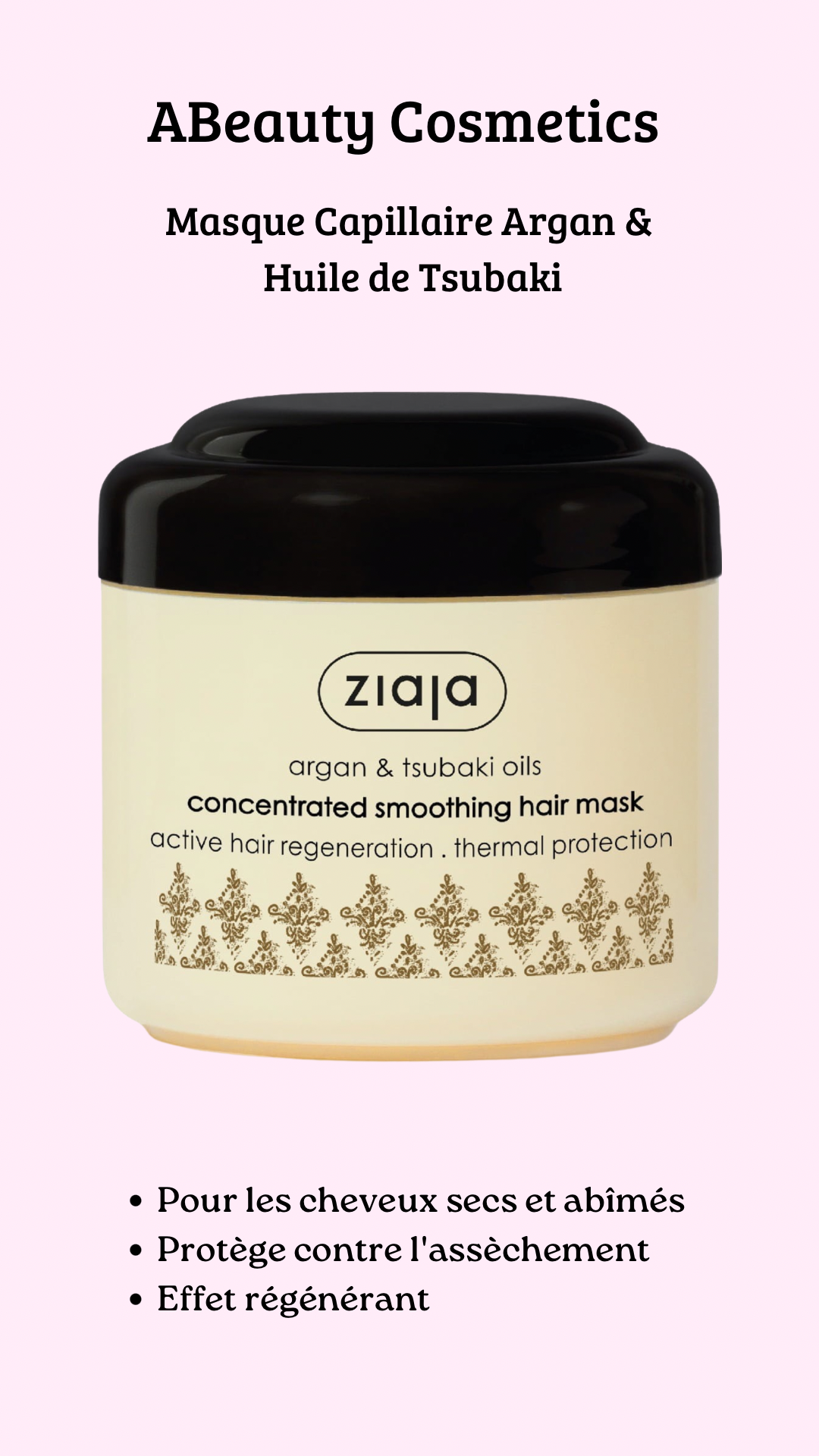 Masque capillaire argan & huile de Tsubak